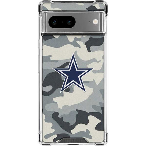 NFL Dallas Cowboys Camo Google Pixel 7a Clear Case